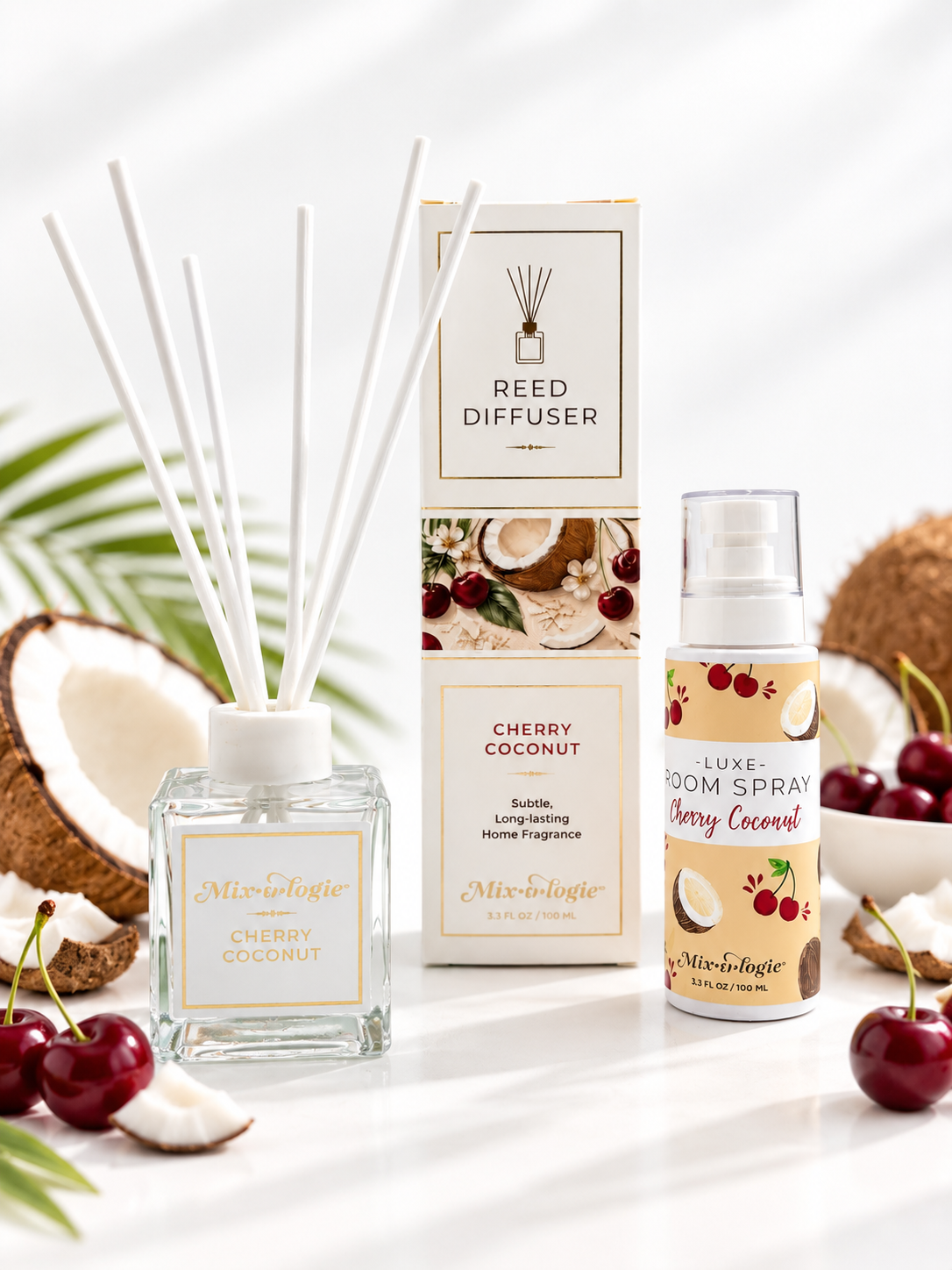 Cherry Coconut 100 mL Spray | | Luxe Room Spray - 100 mL