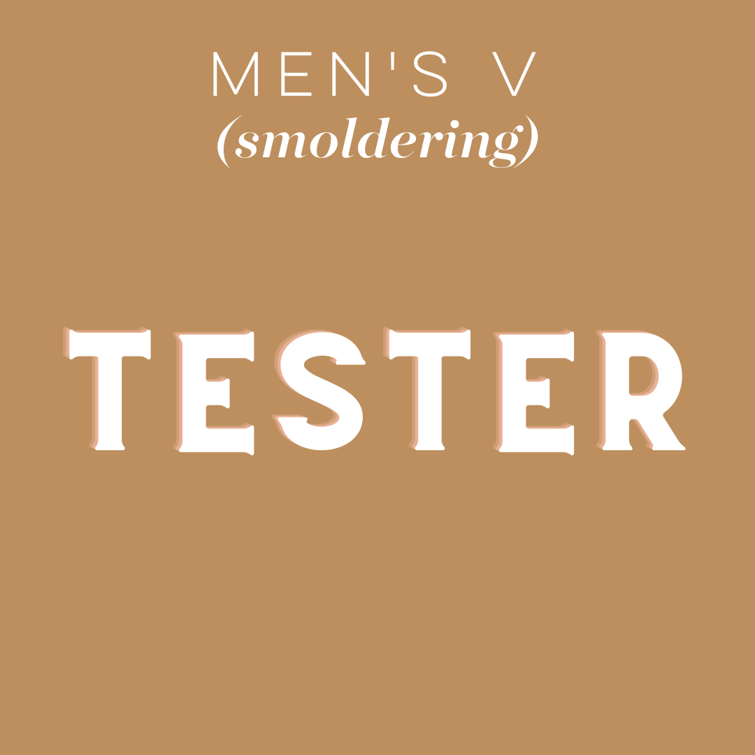 Tester - Men's V (smoldering): Choose Item/Size