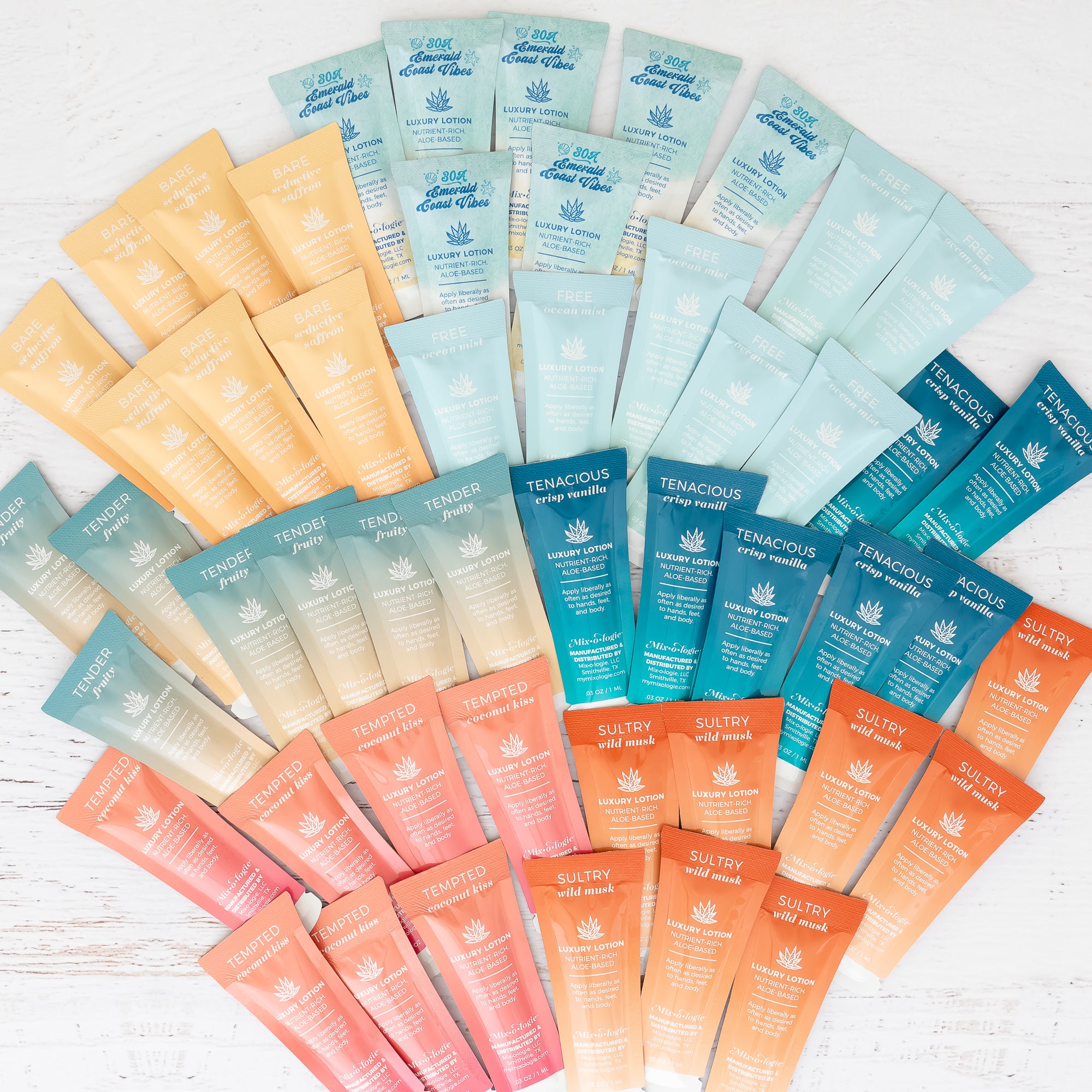 Lotion Sample Pouches | Pack of 100