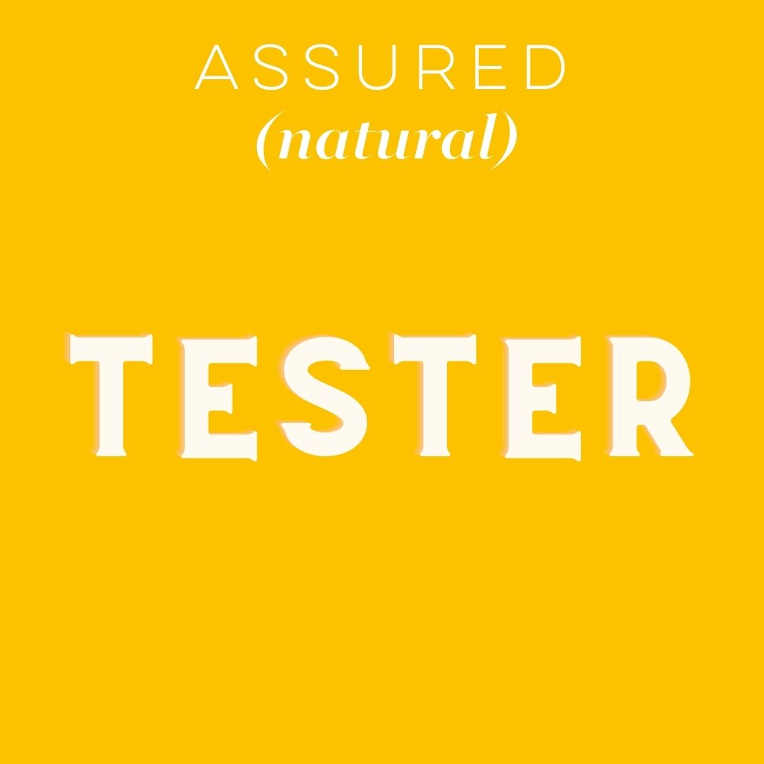 Tester - Assured (natural):  Choose Item/Size