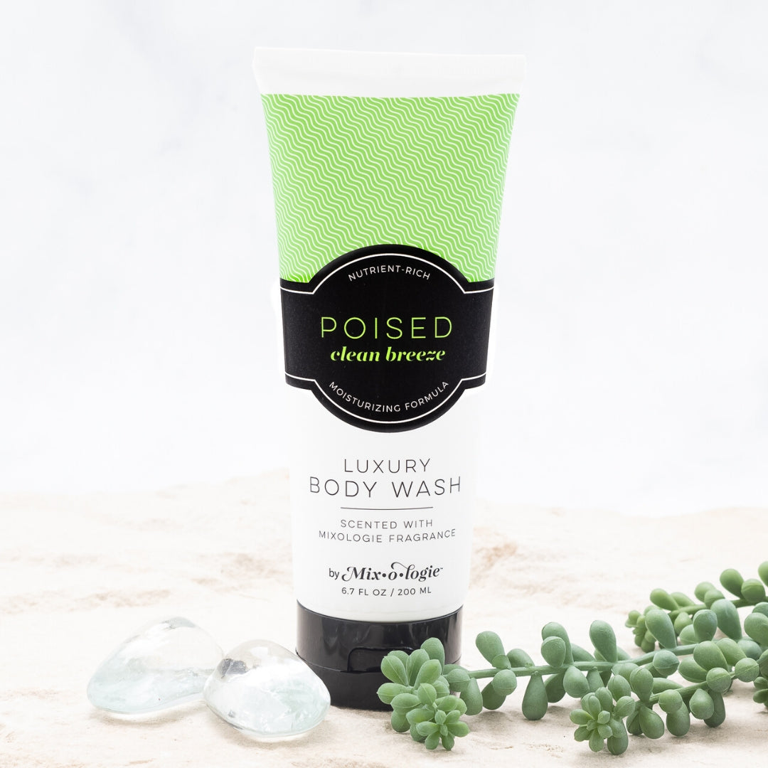 Luxury Body Wash & Shower Gel - Poised (clean breeze) scent