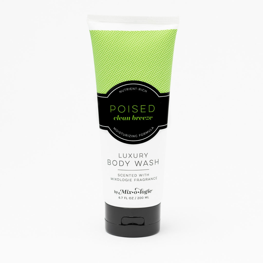 Luxury Body Wash & Shower Gel - Poised (clean breeze) scent