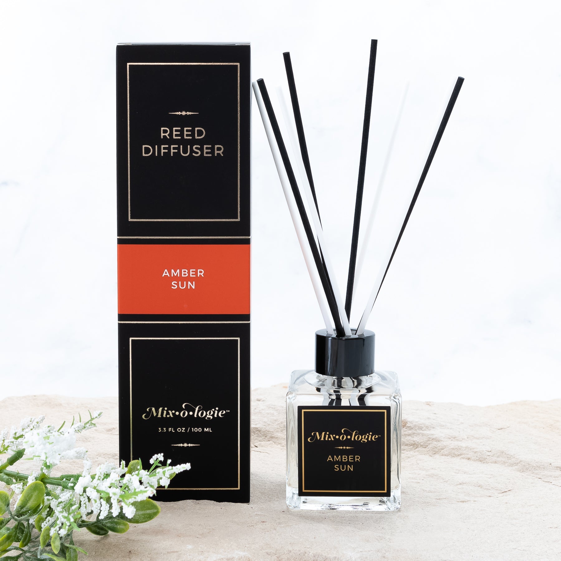 Amber Sunrise Reed Diffuser Tester - Reed Diffuser - Amber Sun | Mixologie Wholesale